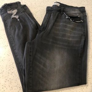 Gray distressed KanCan jeans size 1x